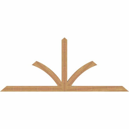 Ekena Millwork Richland Timber Gable Bracket, Western Red Cedar, 84"W x 35"H x 3 1/2"D x 3 1/2"F, 10/12 Pitch GBW084X35X0404RIC00SWR